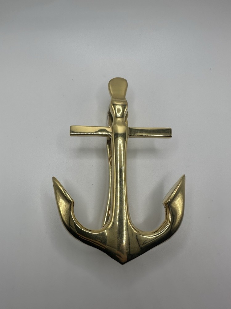 Solid Brass Ships Anchor Door Knocker Nautical Coastal