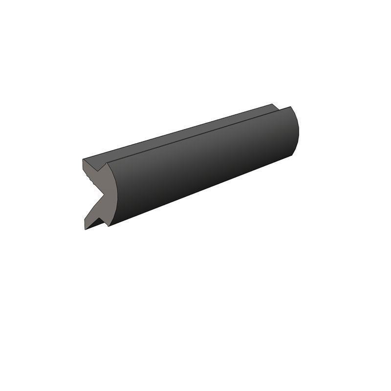 FLEXIBLE RUB RAIL INSERT KIT BLACK