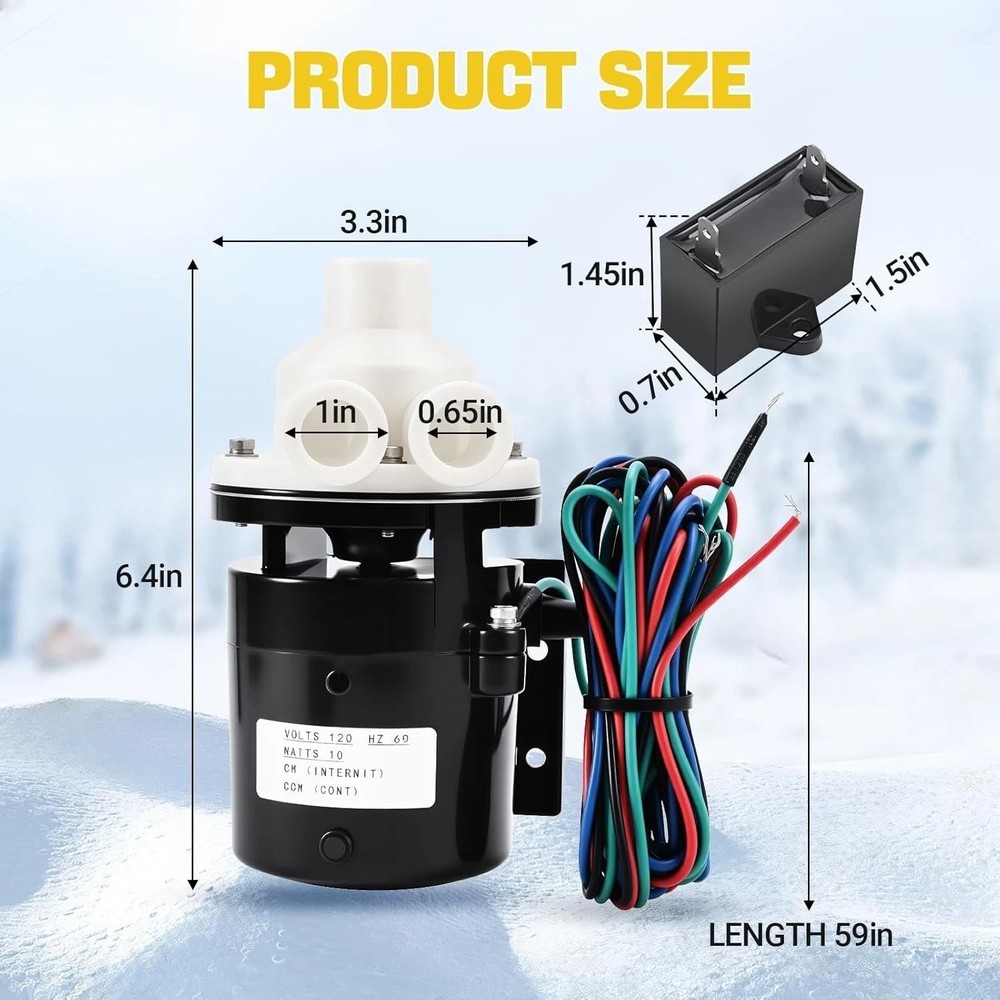 Durable Hoshizaki Ice Machine Water Pump Motor Assembly - Efficient Performance