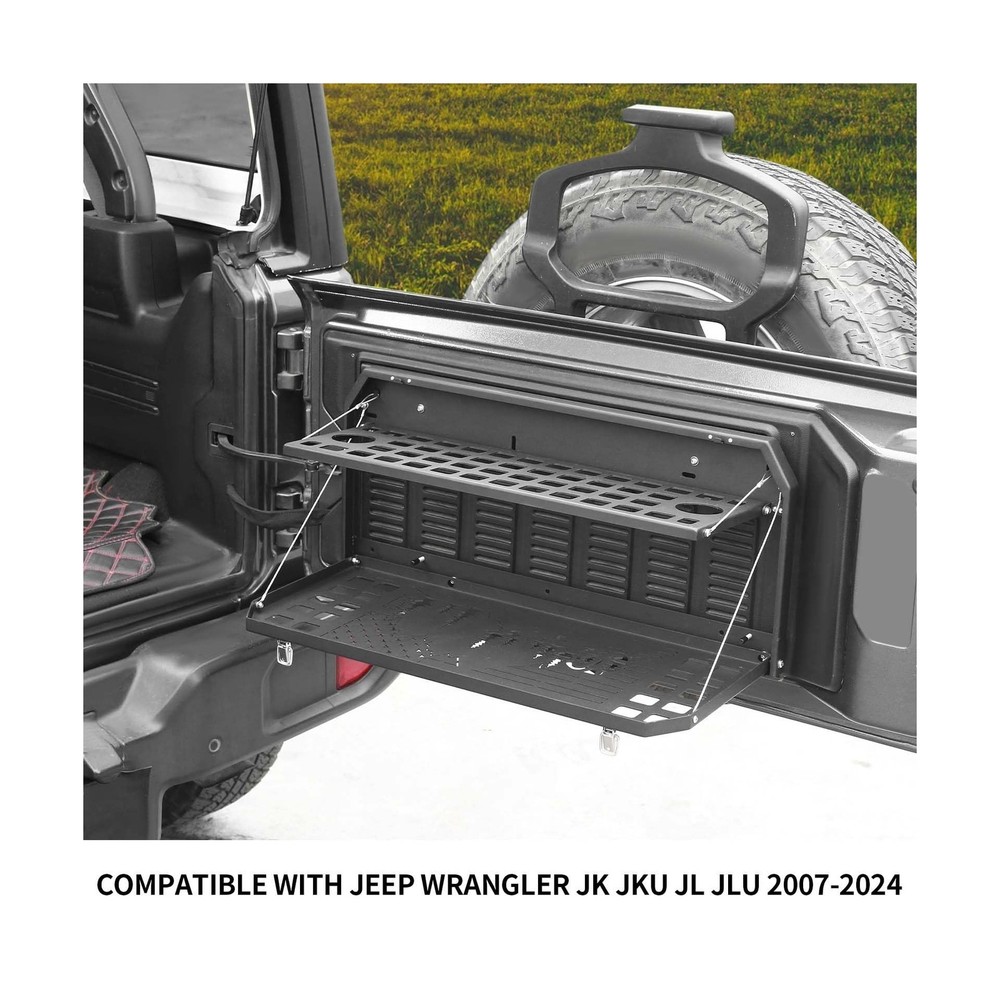 Hoolcar Tailgate Table Double-Layer Foldable Table Cargo Shelf Storage Rack C...