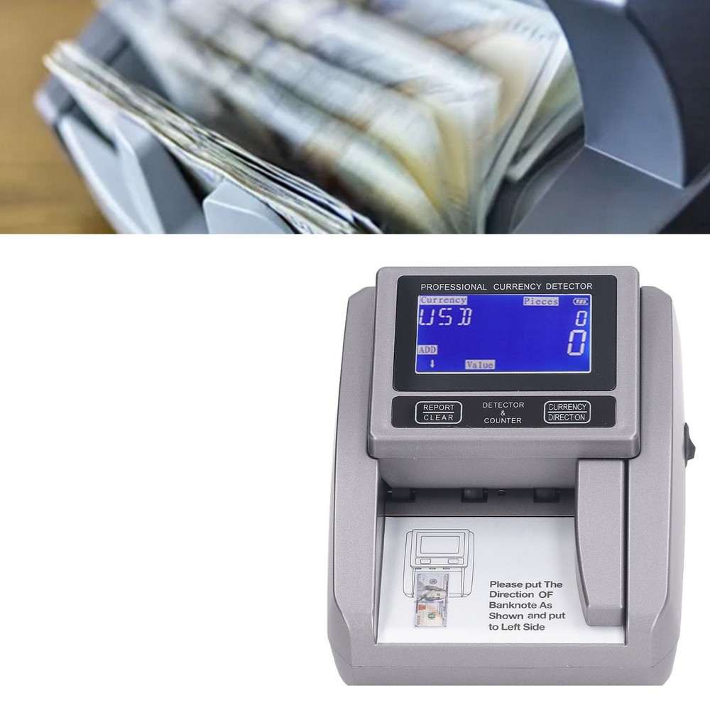Denomination Money Counter Machine Handheld Bill Counting Machine US Plug