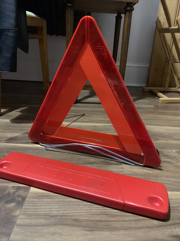 VOLVO EMERGENCY WARNING TRIANGLE & HOLDER