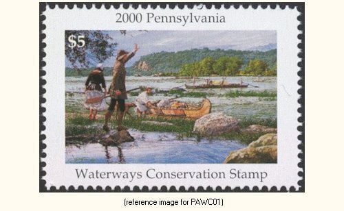 D2K Pennsylvania Waterways Conservation Stamp $5 2000