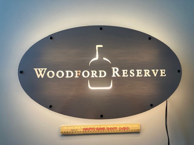 🌟 Woodford Reserve Kentucky Derby Bourbon Whiskey LED Craft Beer Bar Sign Light