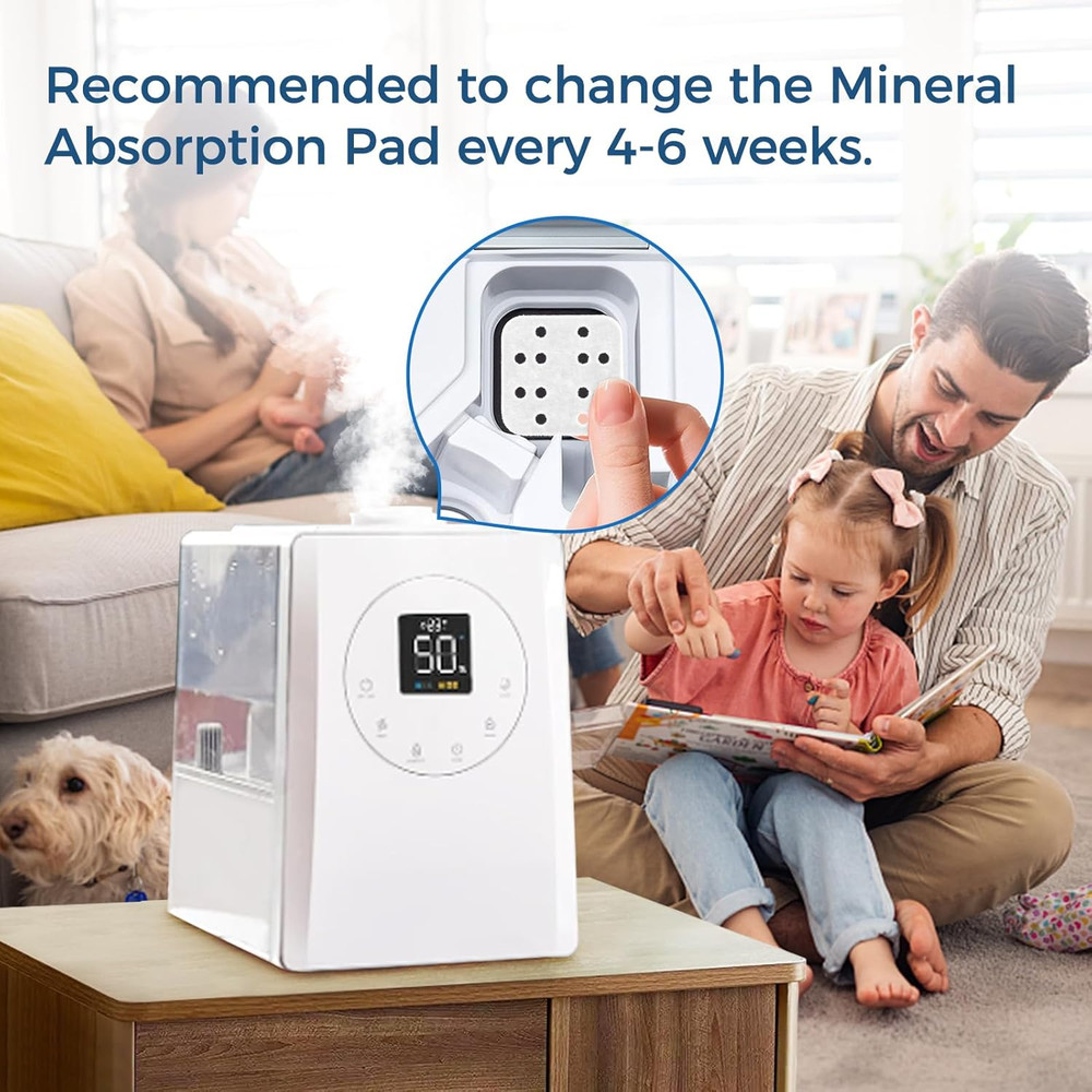 20-Pack Mineral Absorption Pad, Humidifier Replacement Filters Compatible with L