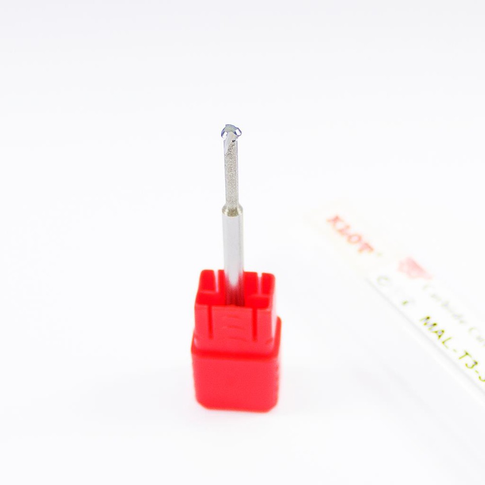 KLOT Solid Carbide Front&Back Chamfer Cutter End Mill 3mm-12mm For Aluminum CNC