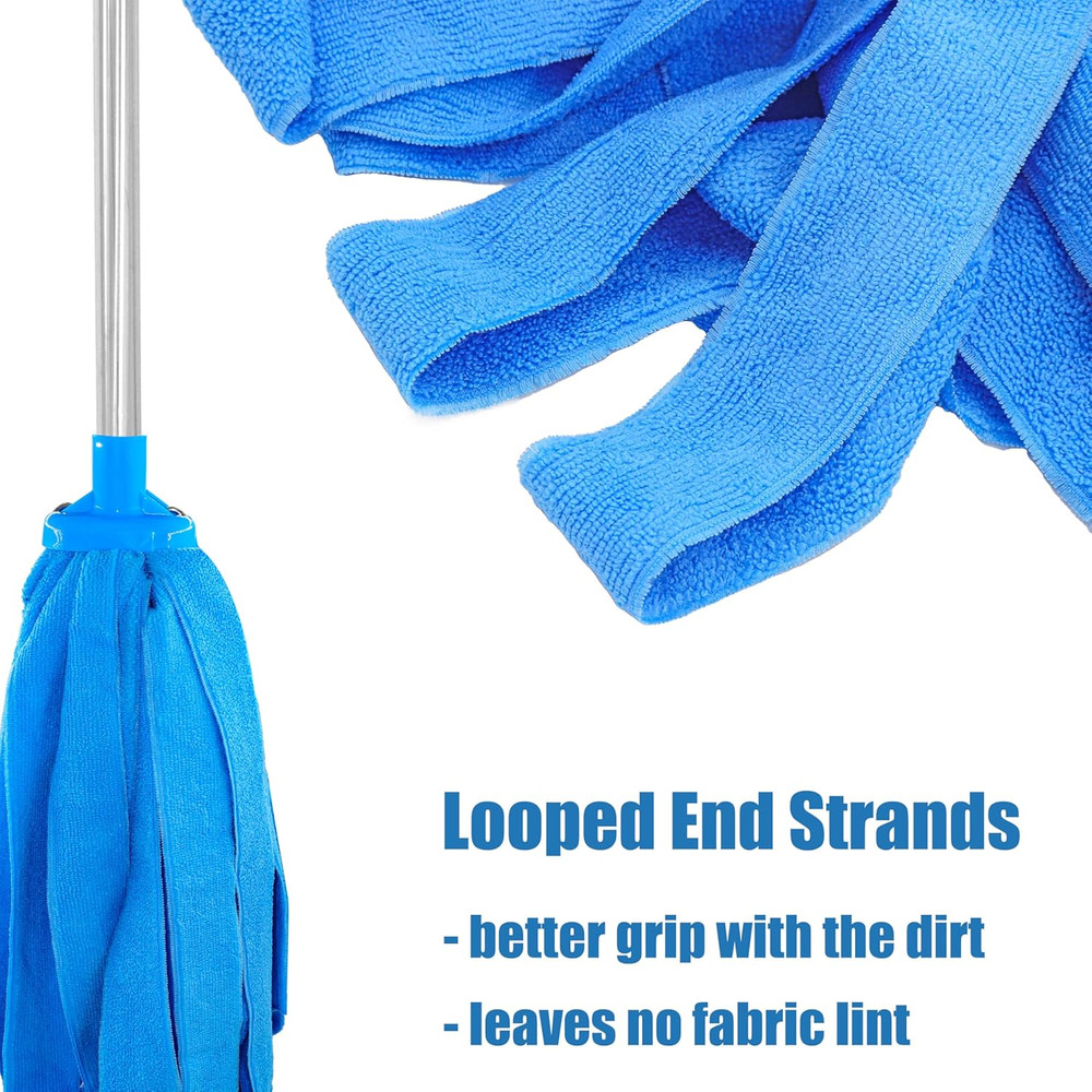 Microfiber String Mop Head Refill 1 Pack Fits Standard 34 Inch Threaded Poles