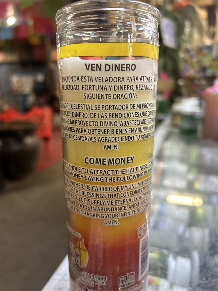 Ven Dinero Candle Prepared