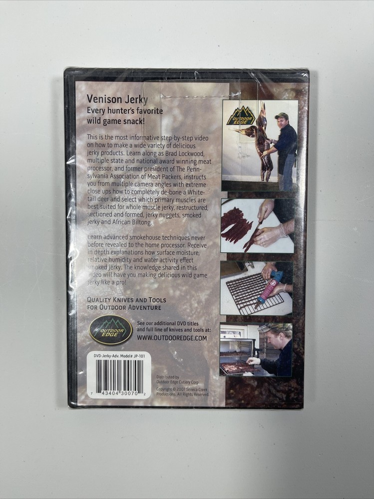 Outdoor Edge JP-101 Advanced Jerky Processing DVD Volume 4 2-Hours on Making ...