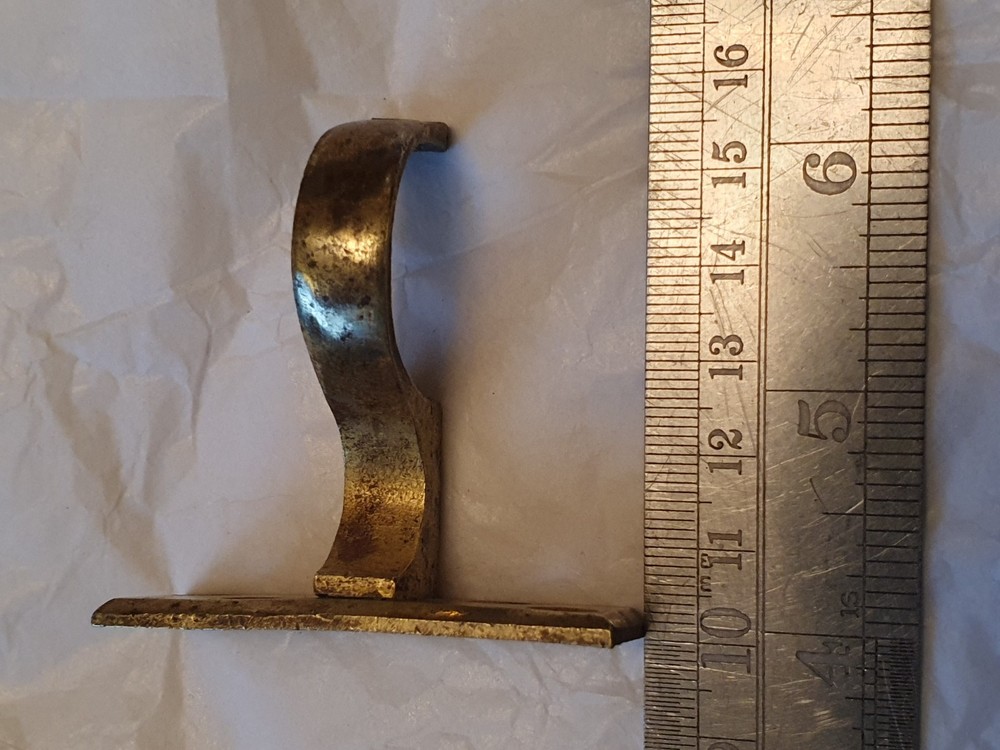 Victorian Solid Brass Curtain Pole Brackets