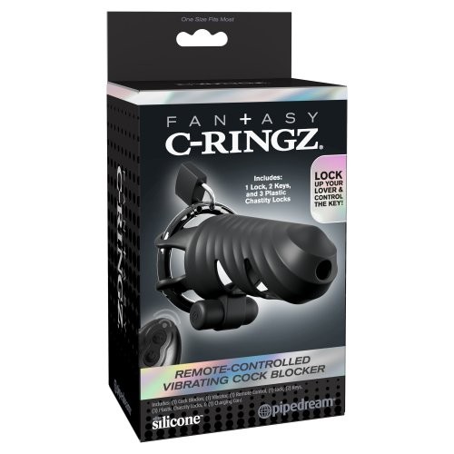 Fantasy C-Ringz Remote Controlled Vibrating Cock Blocker