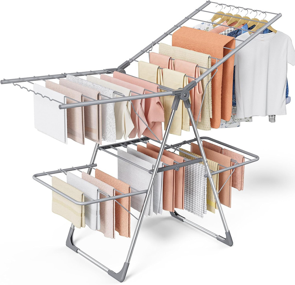 Clothes Drying Rack - Foldable Laundry Drying Rack for Clothing & Bedding, Ea...