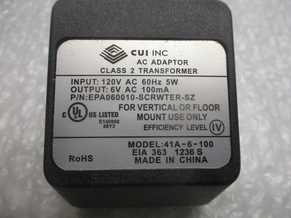 CUI INC 41A-6-100 TRANSFORMER NSNP
