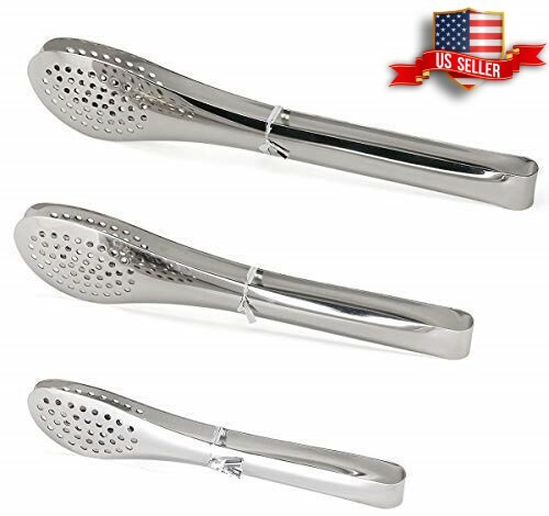 Stainless Steel Kitchen Tongs Serving Utensils BBQ Tongs For Cooking Heavy Duty
