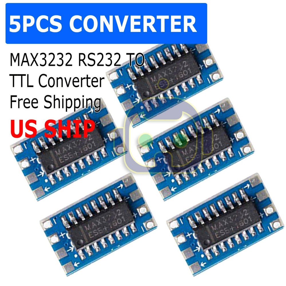 5Pcs Mini RS232 To TTL MAX3232 Converter Adaptor Module Serial Port Board