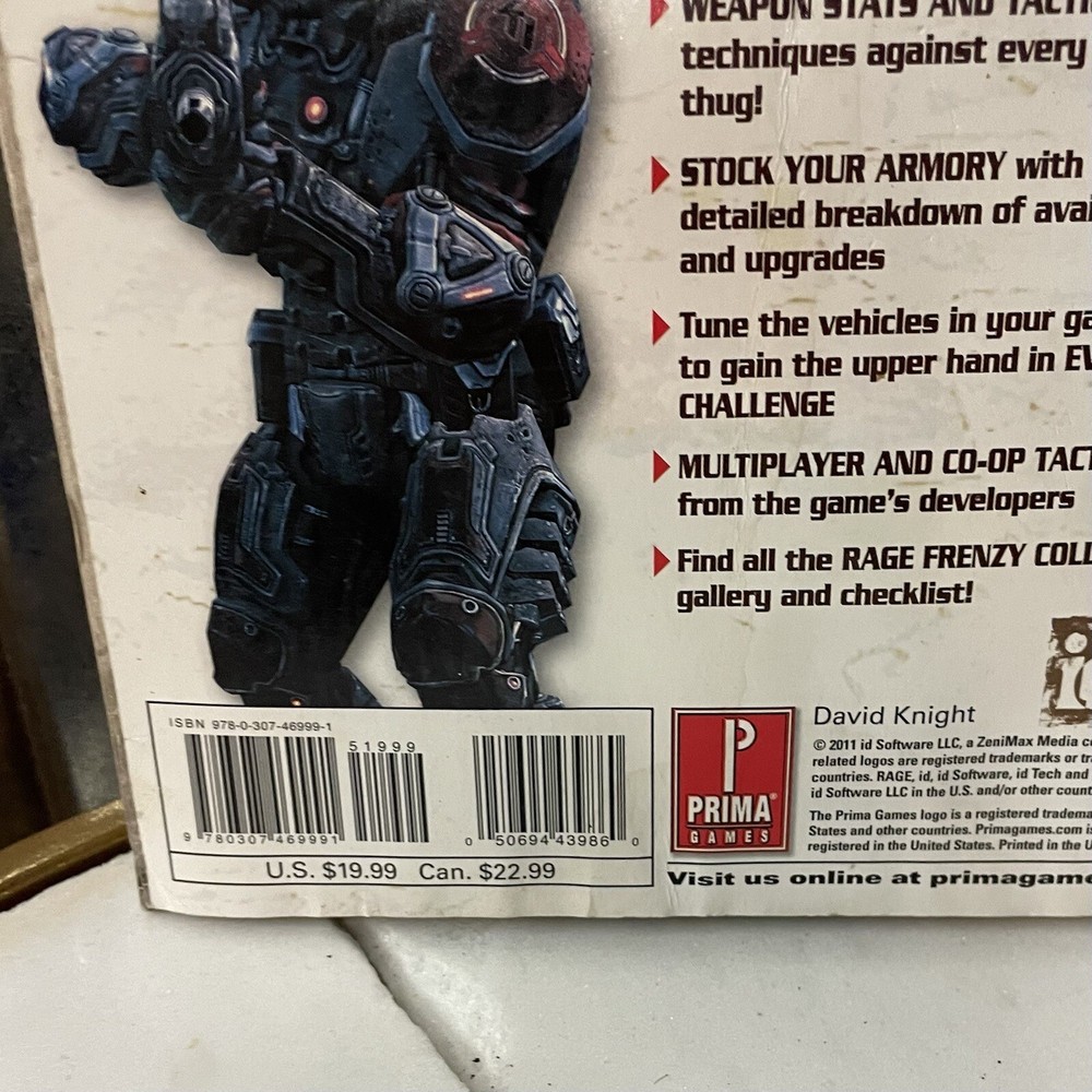 2011 RAGE Official Game Guide by David Knight & Prima Games