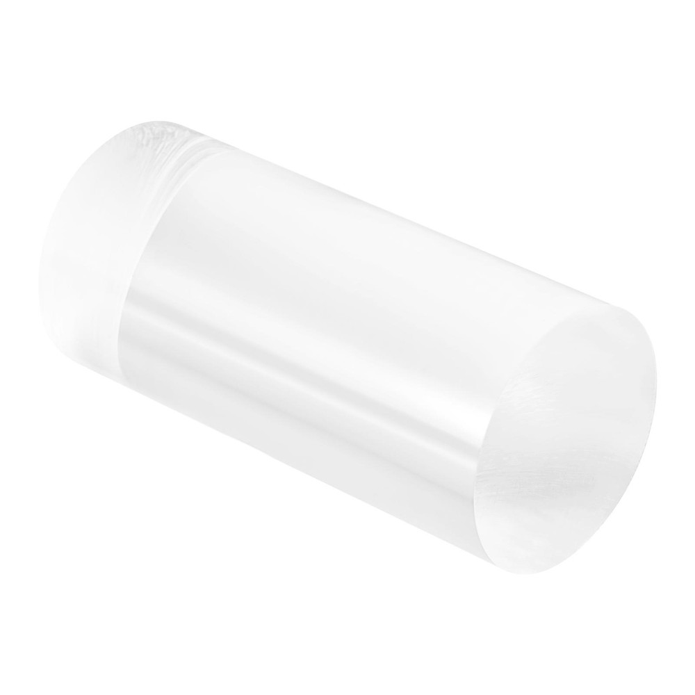 Acrylic Round Rod Clear,3" x 6-1/4" Solid Plastic PMMA Bar Stick