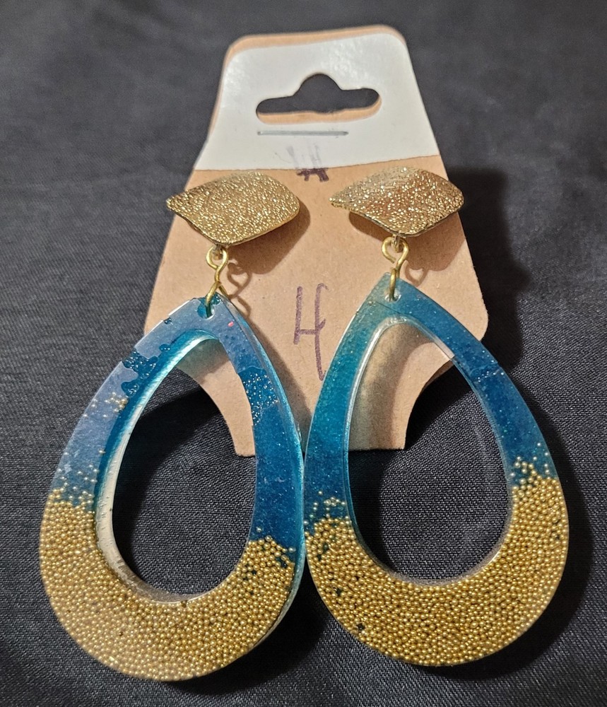 Handmade Epoxy Pierced Earrings