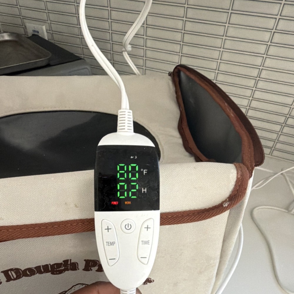 CrsaSwivo Foldable Dough Proofer Box Temp Control Timer Fabric Electric