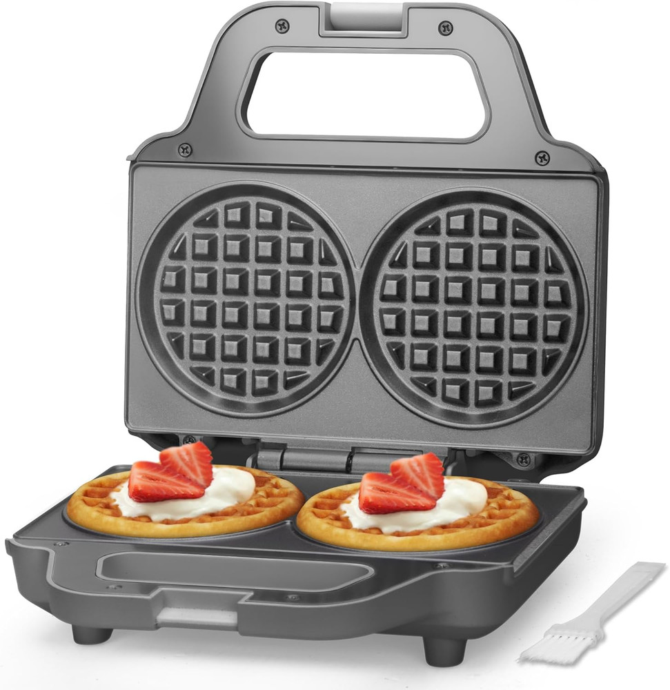 4 Inch Double Mini Waffle Maker Machine, Chaffle Maker, Waflera Electrica, Small