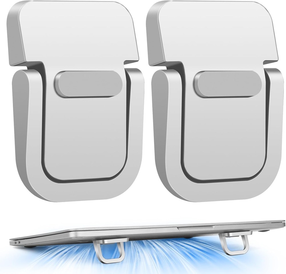 Mini Laptop Stand, Portable Laptop Stand, Foldable & Lightweight Ergonomic Riser