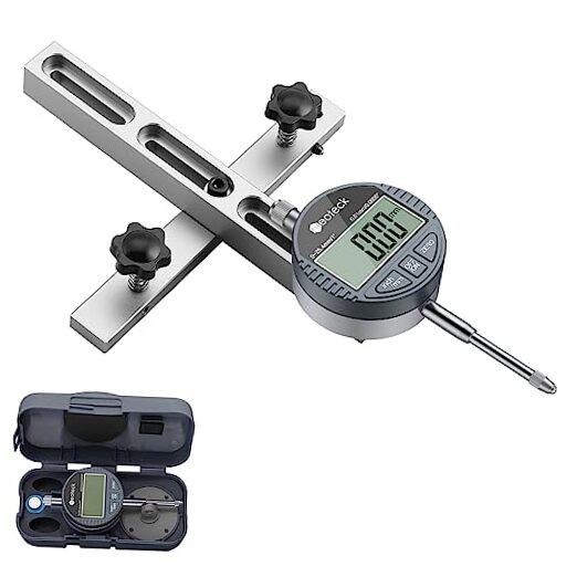 0-1'' Digital Dial Indicator Table Saw Gauge Suitable for Table Saws Silver