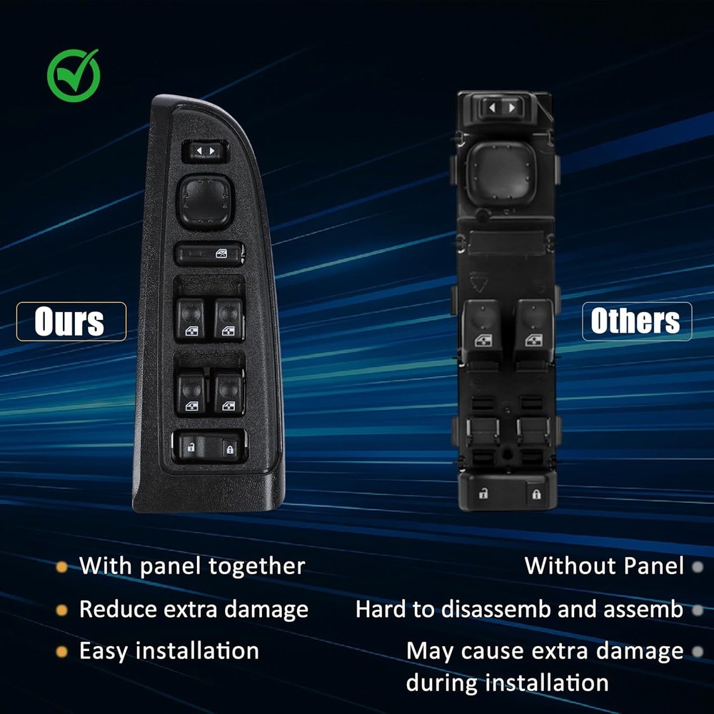 15883323 Front Driver Door Window Control Switch Compatible with 2003-2007 Chevr