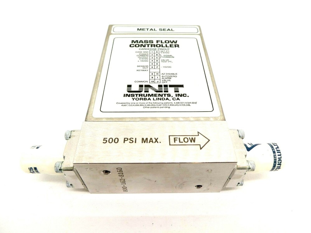 UNIT Instruments UFC-8160 Mass Flow Controller MFC 10 SLM H2 8160 Refurbished