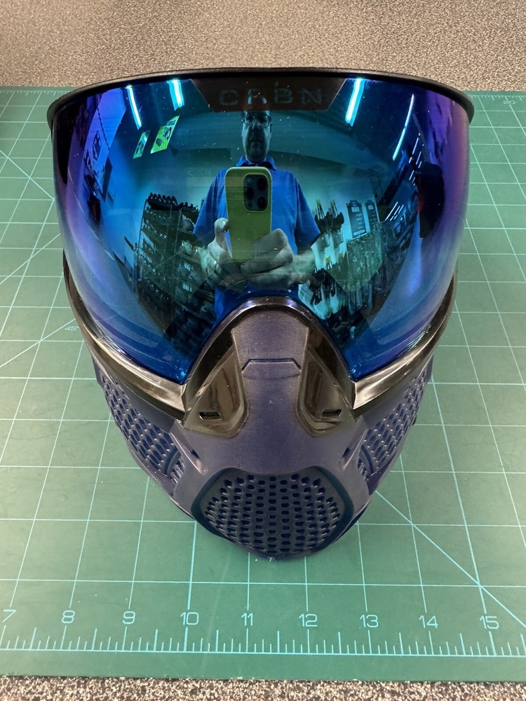 CRBN ZERO paintball goggle system. PRO Navy. MORE Coverage. MINT!