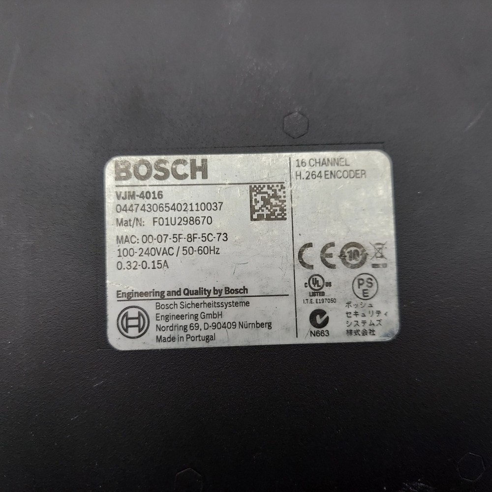 Bosch VJM-4016 VideoJet Multi 16-channel Video Encoder