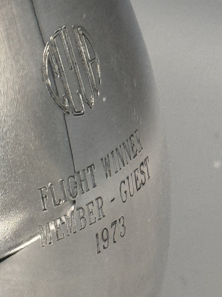 Silverplate Trophy Jug Reed Barton Pitcher 1973 Engraved