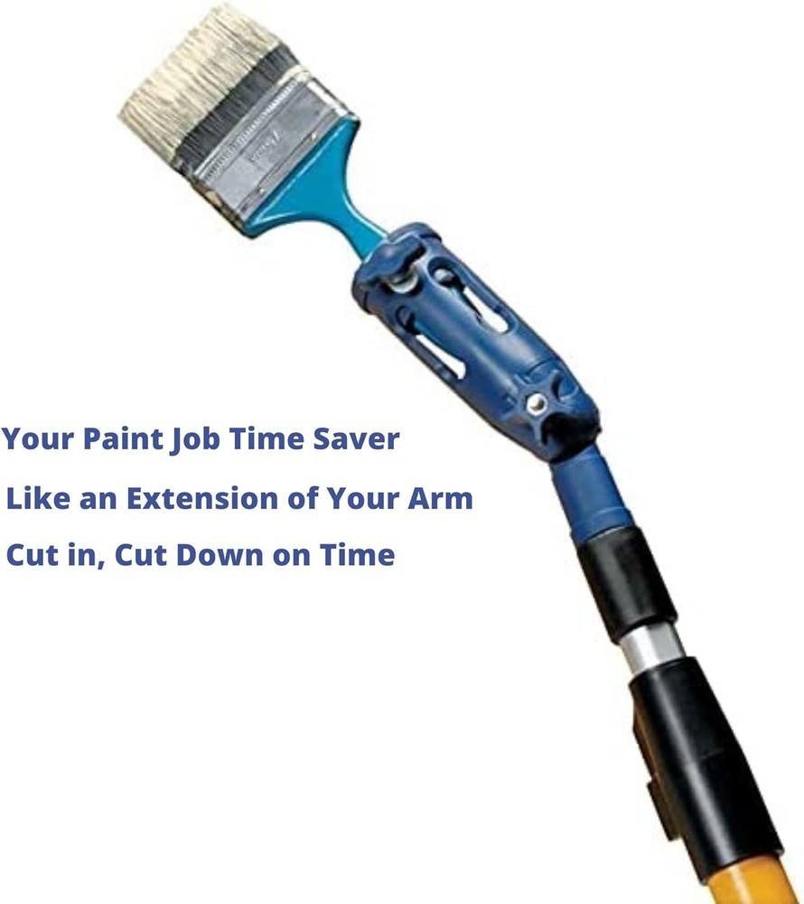 Multi Angle Paint Brush Extender Pole Holder Long Handle Telescopic Painting