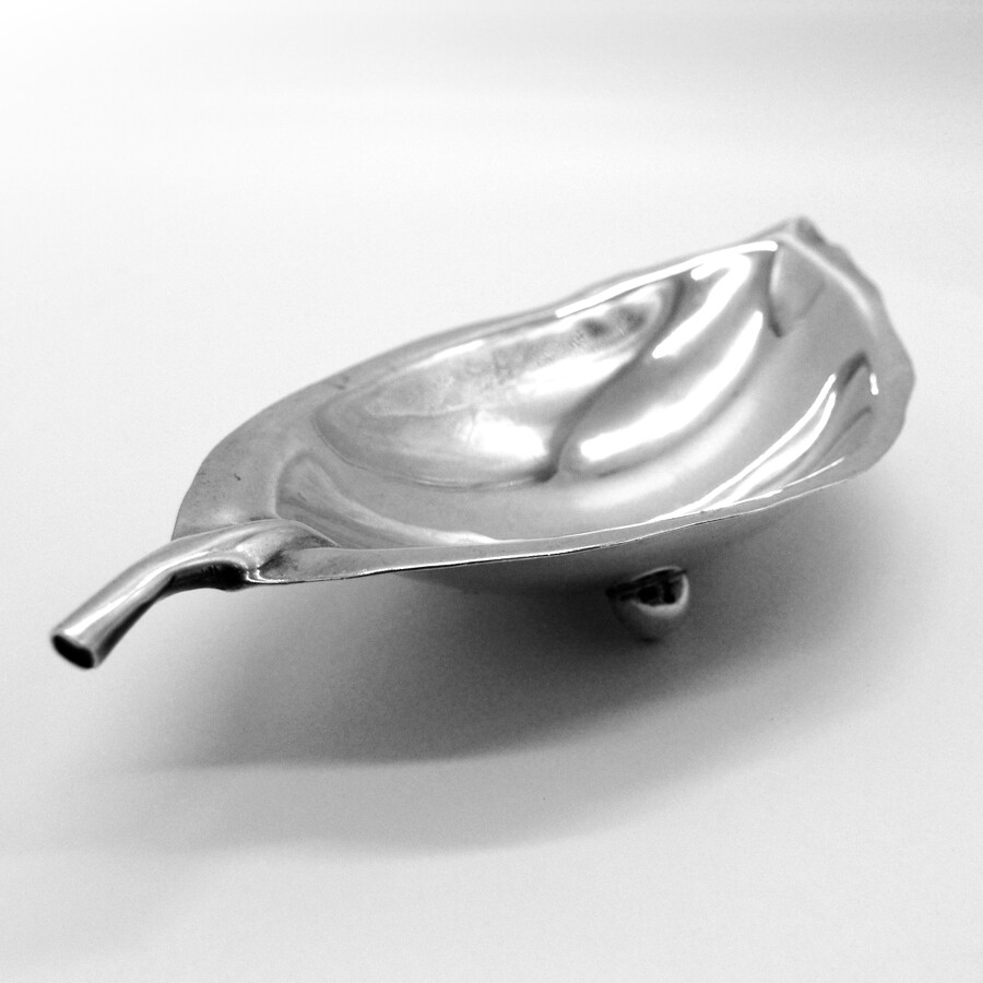 Leaf Form Bowl Dish Sciarrotta Sterling Silver Hand Made