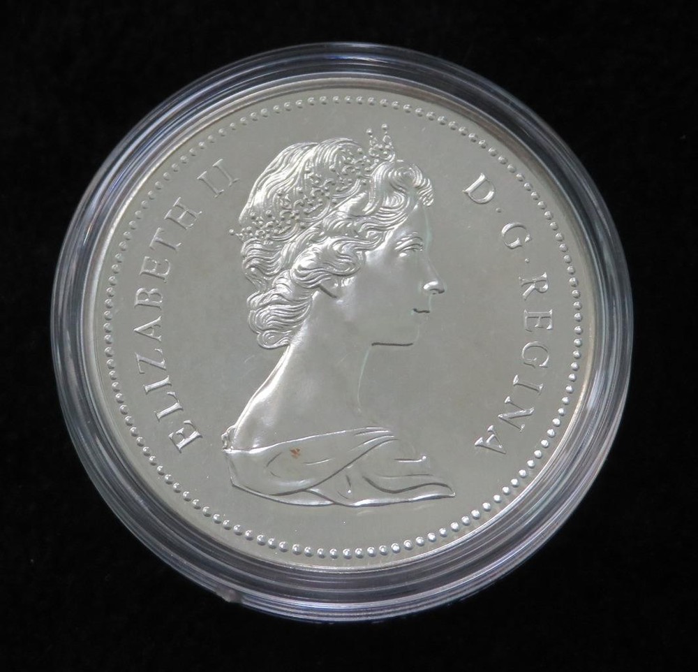 1975 Canada Silver Dollar *Calgary Centennial* in Mint Box