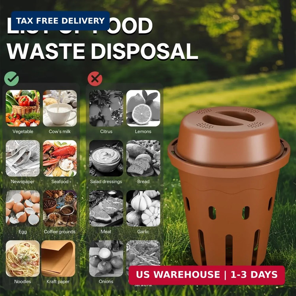 Underground Worm Composting Bin, Outdoor Mini Inground Worm Composter for Beginn