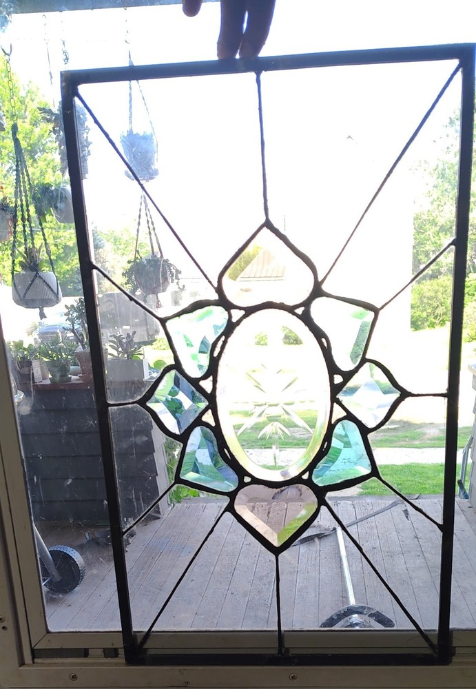 Handmade stained glass Leaded Window panel