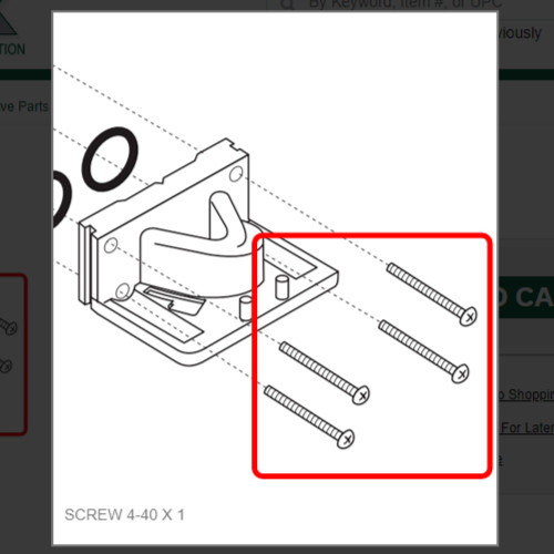 SCREW 4-40 X 1 # 505