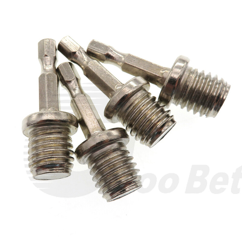 Electric Drill Adapter Mandrel Attachment for Angle Grinder Backing Pad M14 M10