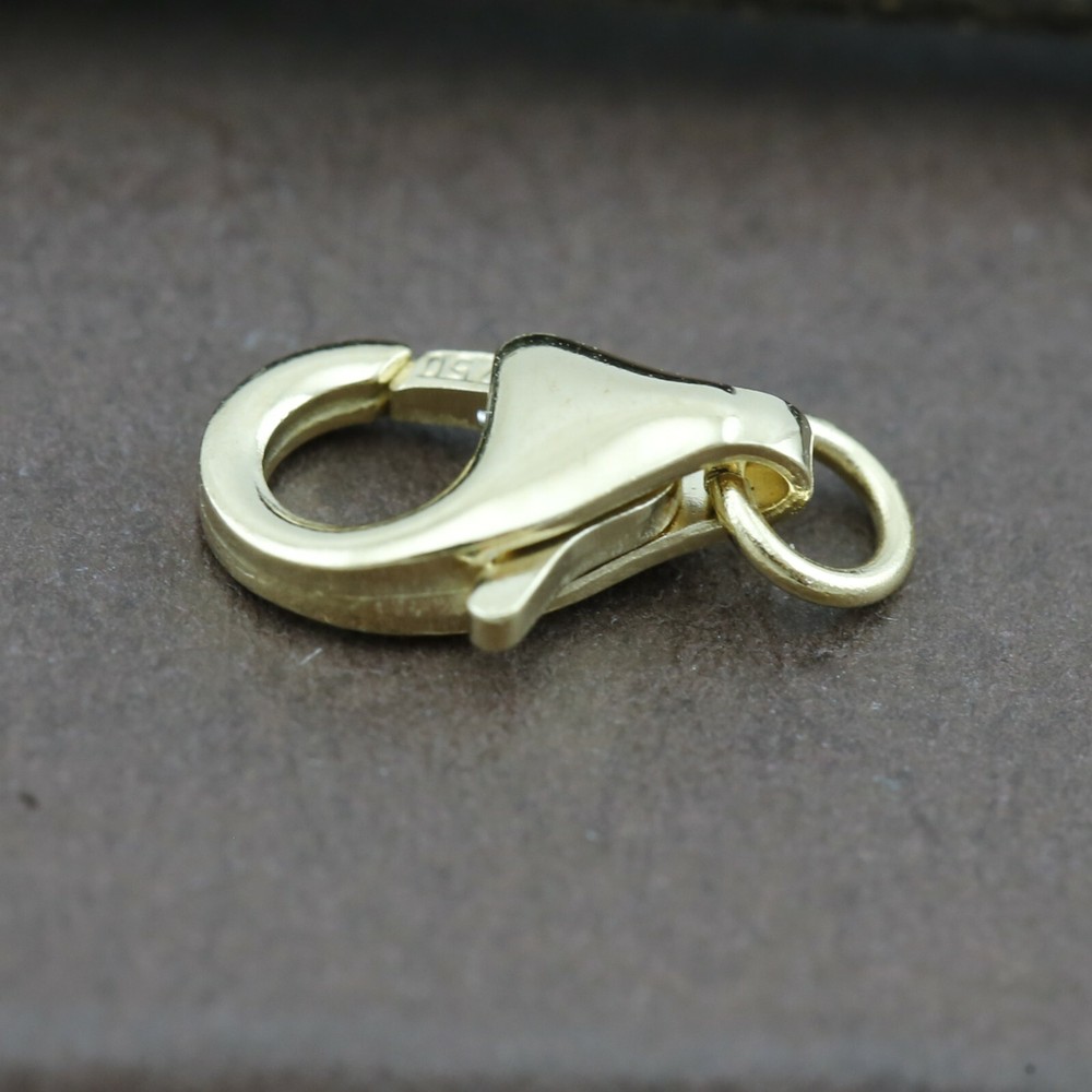 Genuine 18CT Solid YG Lobster Clasp 13mm Italy Made