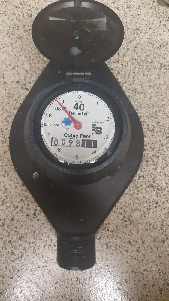 BAGER METER1"  RECORDALL DISC METER MODEL M40 water meter