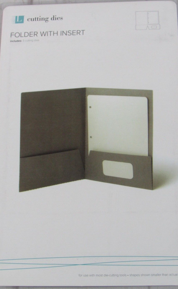 Lifestyle Crafts, Folder with Insert, 3 Cutting Dies, DC-0096