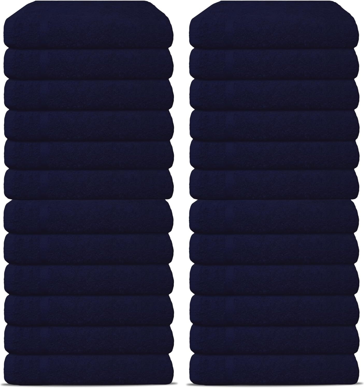 NAVY BLUE SALON TOWEL 16 x 27 INCHES LARGE GYM SPA HAND TOWELS 100% COTTON