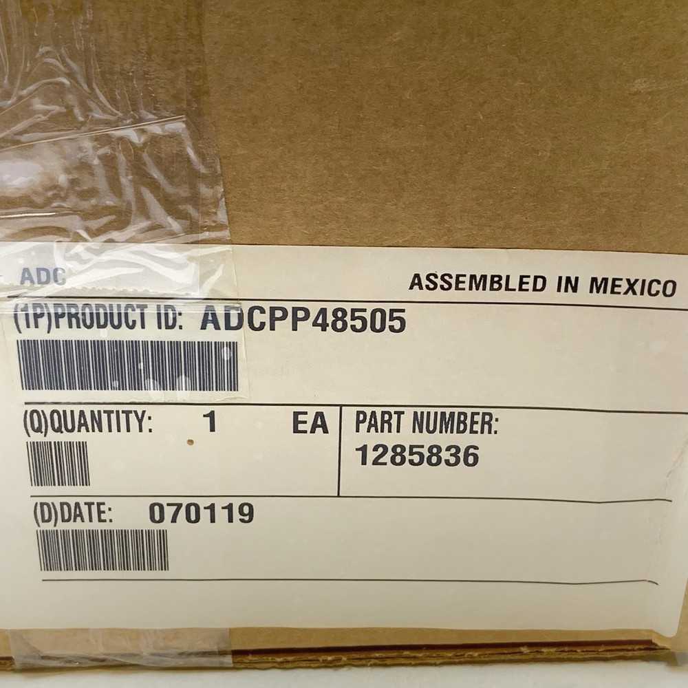 ADC RJ-45 Coupler Patch Feed-through Panel 48 Ports ADCPP48505 Cat 5e RJ-RJ NEW