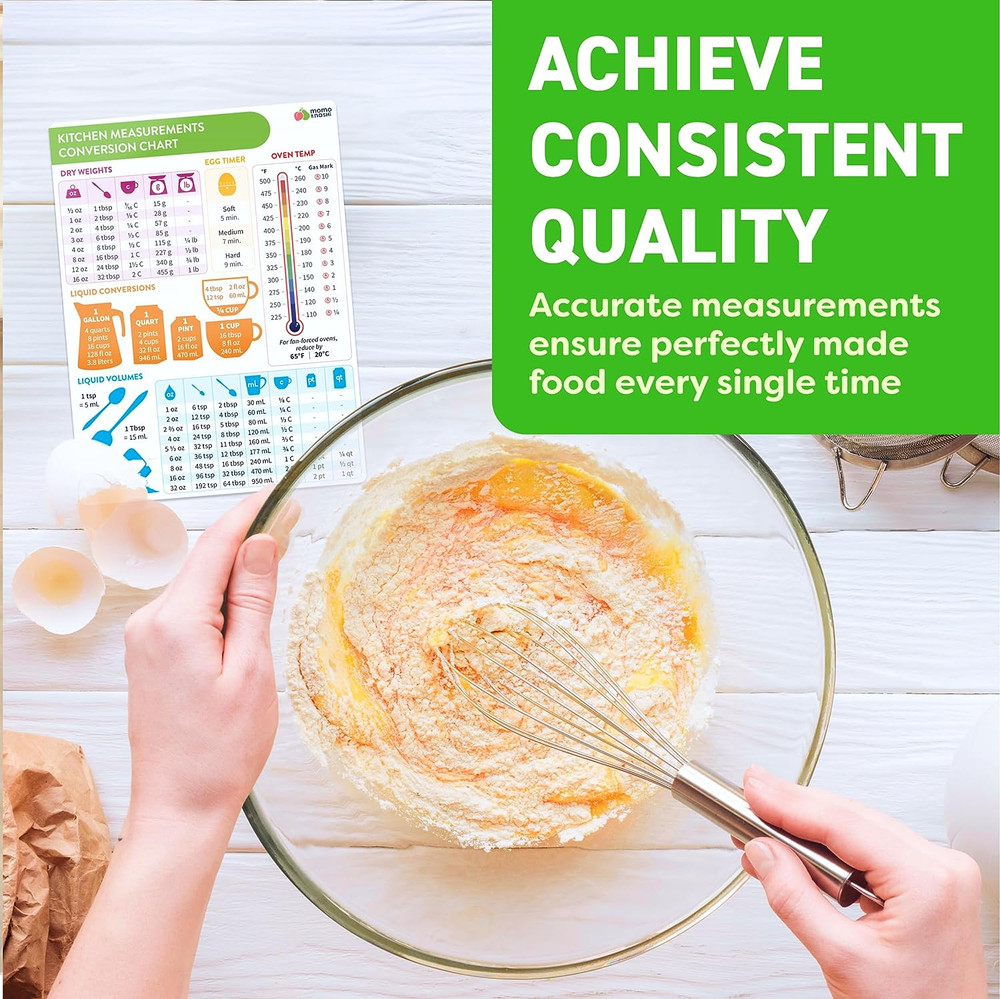 Kitchen Conversion Chart Magnet - Measurements Conversion Chart - Baking Supplie