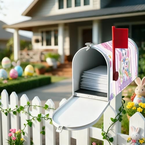 Mailbox Covers Easter Mailbox Covers Magnetic Standard 21*18in Easter Day -11