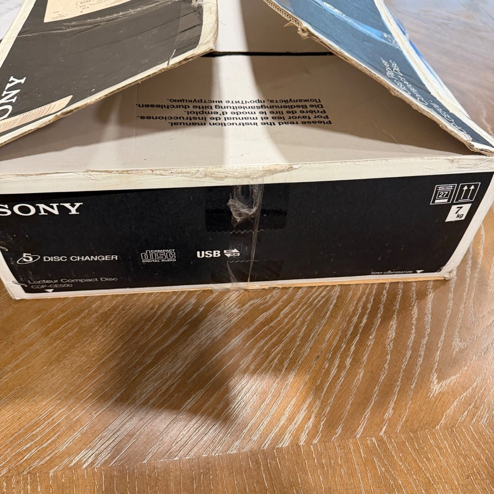 Sony CDP-CE500 5 Disc CD Changer Player Compact Disc Carousel NO REMOTE TESTED
