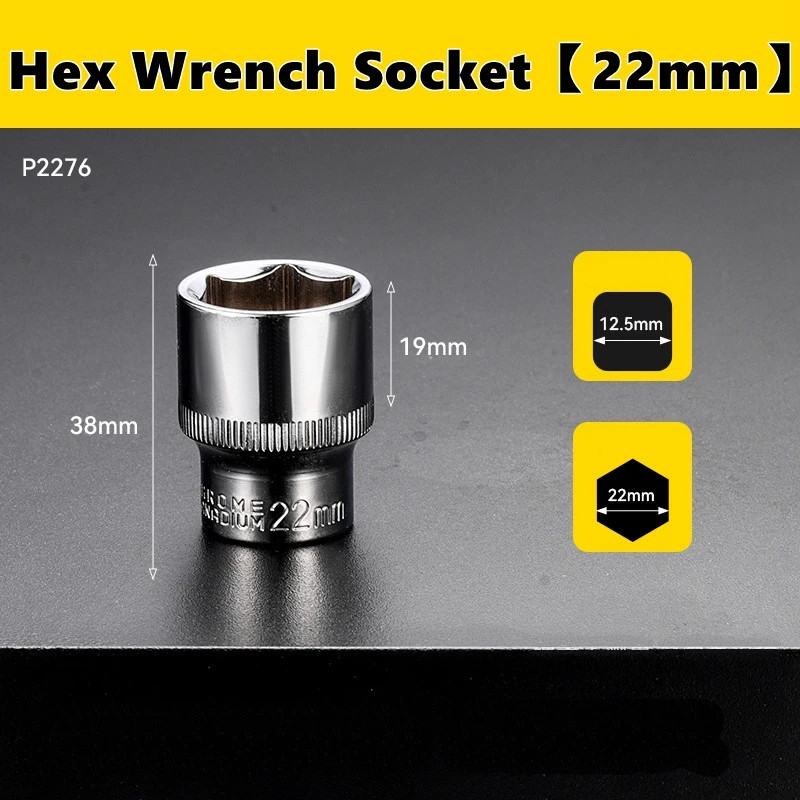 Chrome Vanadium Socket Bit Set for Ratchet Wrench and Power Tools