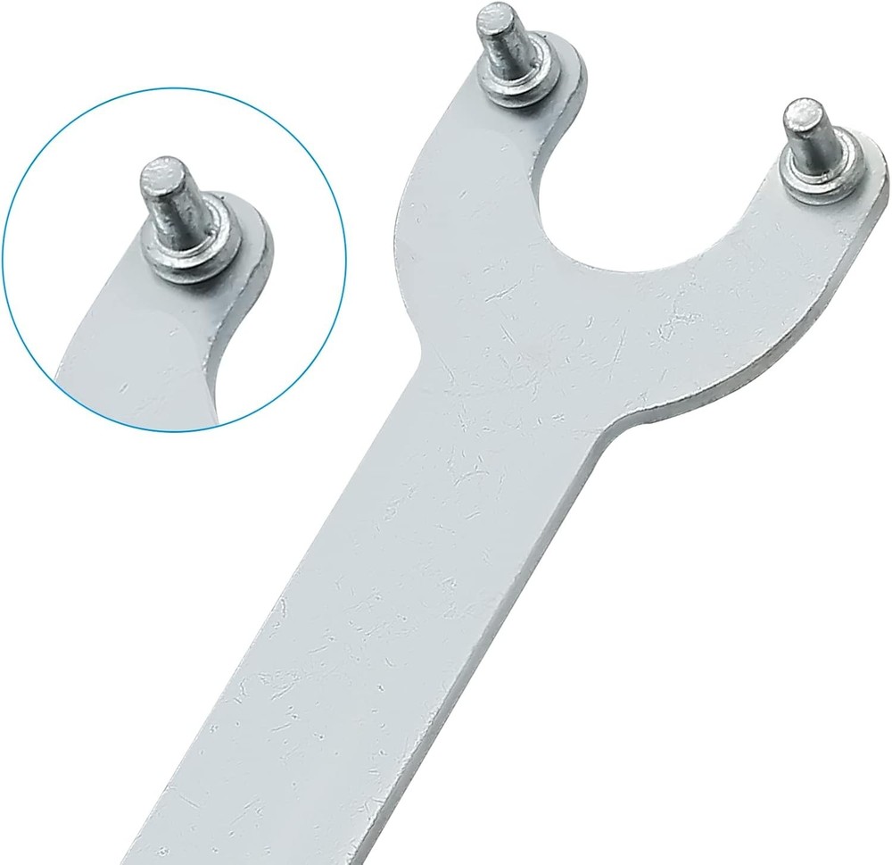 Sturdy Angle Grinder Replacement Wrench - 2pc, Compatible with 125/150 Models