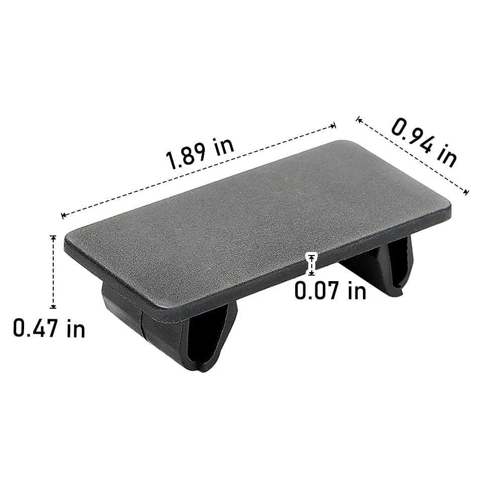 8 Pcs Rocker Switch Panel Cover ABS Rectangular Rocker Switch Blank Snap-In Hole