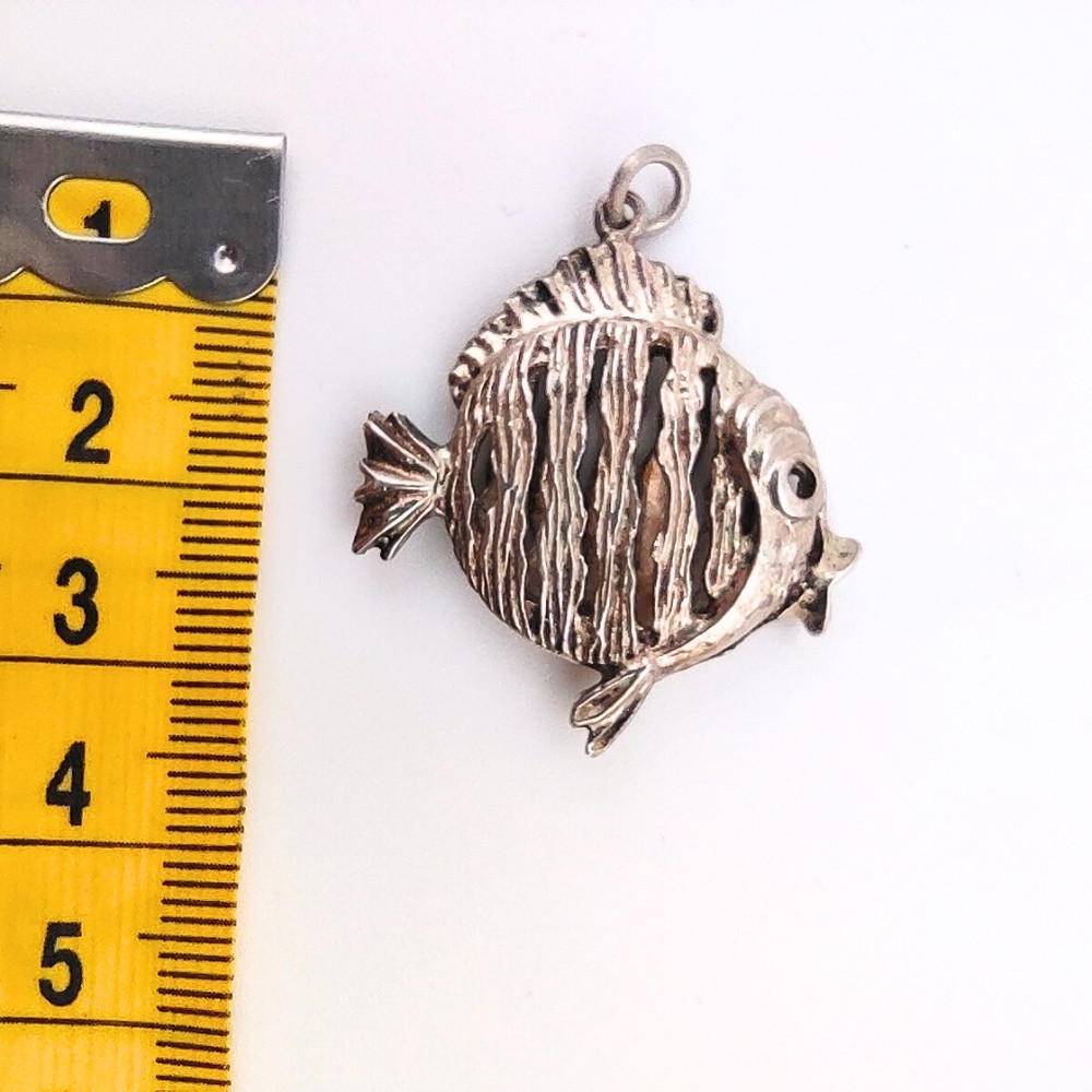 Vintage Silver Fish Charm